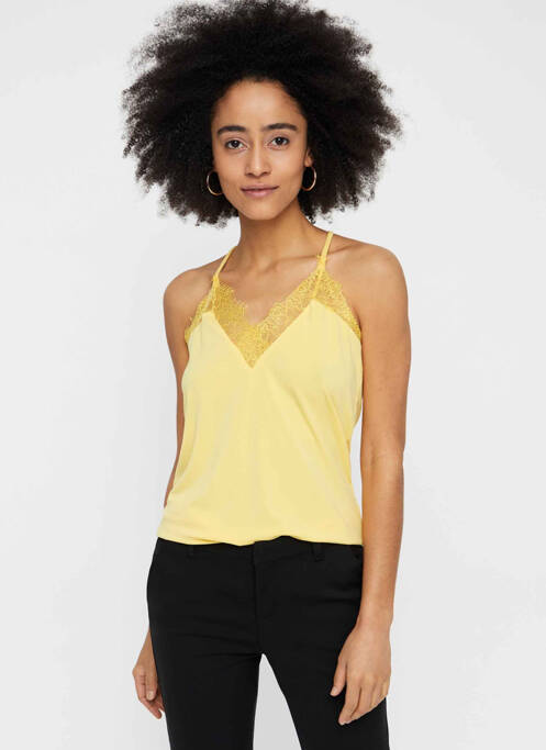 Débardeur jaune VERO MODA pour femme