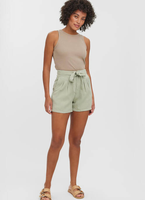 Short vert VERO MODA pour femme