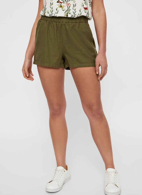 Short vert VERO MODA pour femme