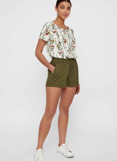 Short vert VERO MODA pour femme