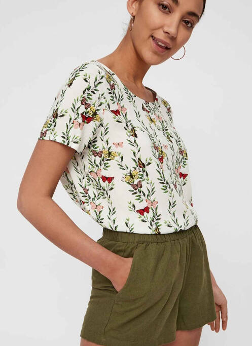 Short vert VERO MODA pour femme