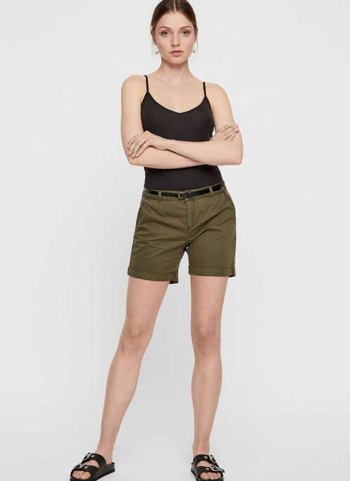 Short vert VERO MODA pour femme