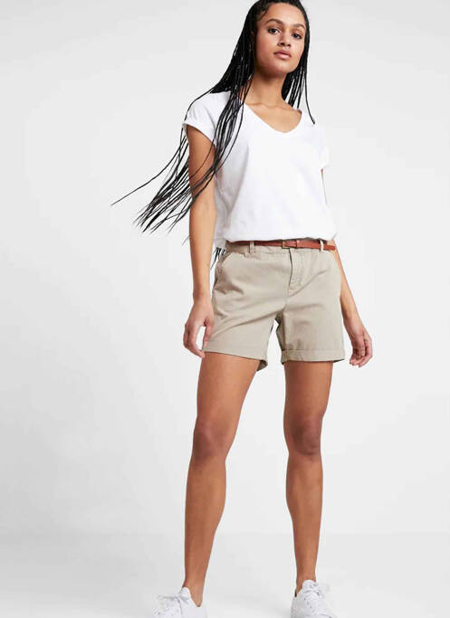 Short beige VERO MODA pour femme