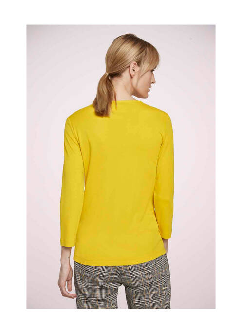 T-shirt jaune TOM TAILOR femme