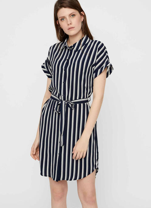 Robe courte bleu VERO MODA pour femme