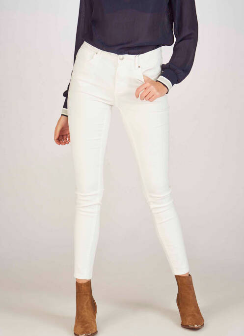 Jeans skinny blanc VERO MODA pour femme