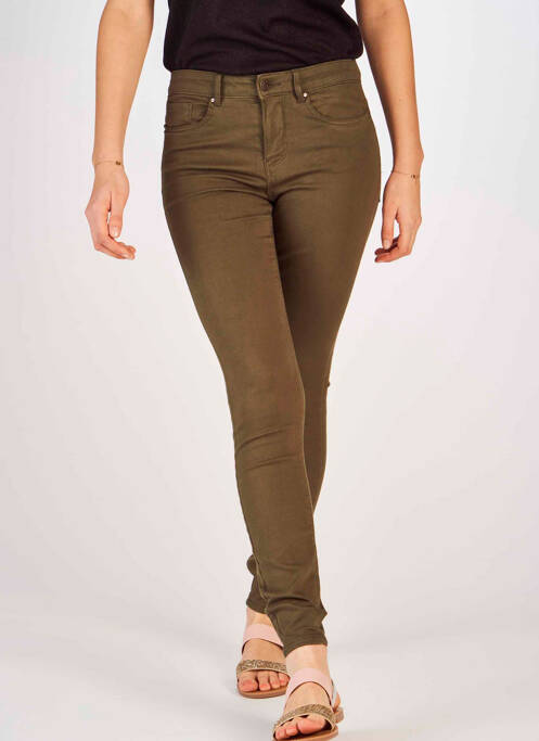 Jeans skinny vert VERO MODA pour femme