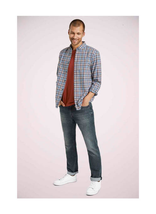 Chemise manches longues bleu TOM TAILOR pour homme