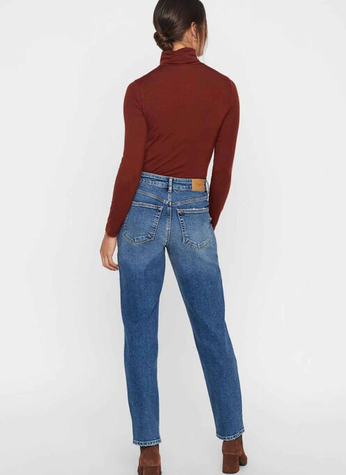 Pull col roulé marron VERO MODA femme