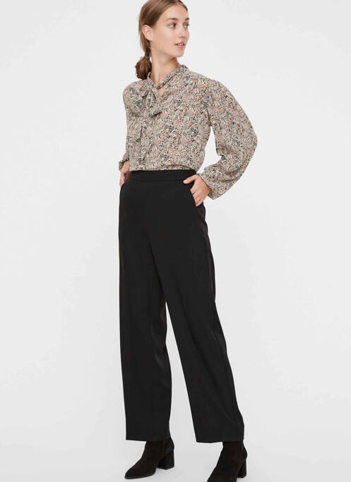 Pantalon chino noir VERO MODA pour femme