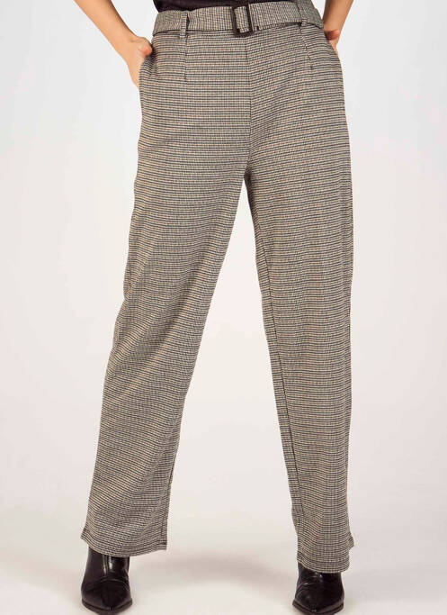 Pantalon large gris VERO MODA pour femme