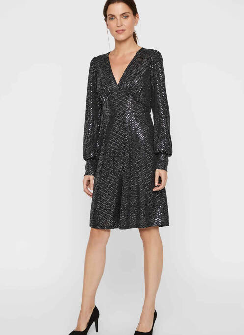Robe courte noir VERO MODA pour femme