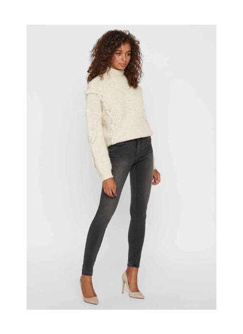 Jeans skinny gris VERO MODA pour femme