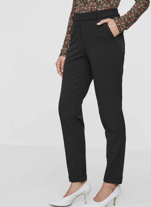 Pantalon slim noir VERO MODA femme