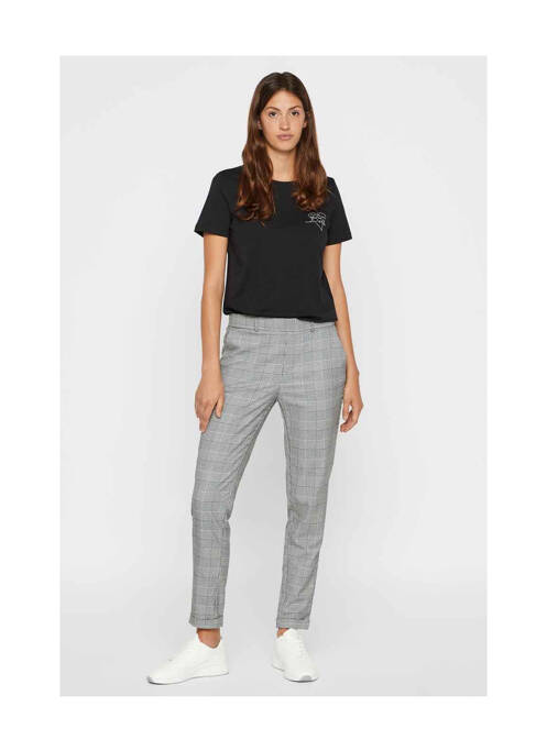 Pantalon chino noir VERO MODA pour femme