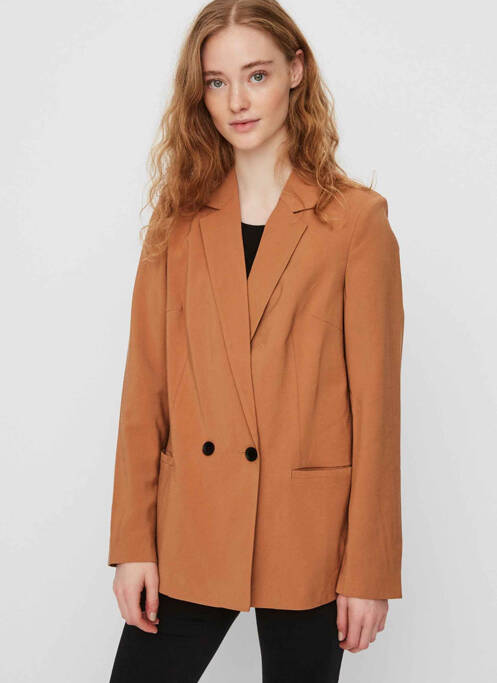 Blazer marron VERO MODA pour femme
