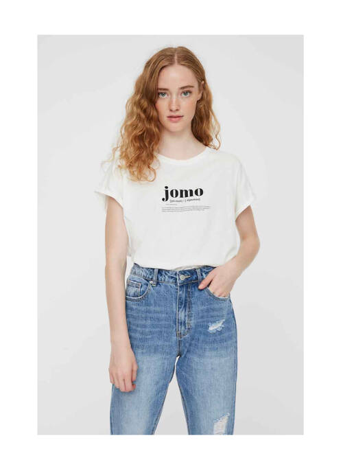 T-shirt blanc VERO MODA pour femme