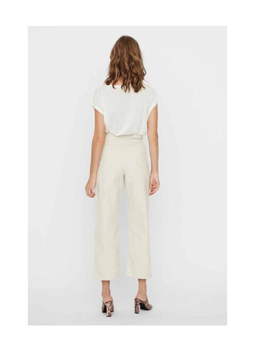 Jeans coupe large beige VERO MODA pour femme