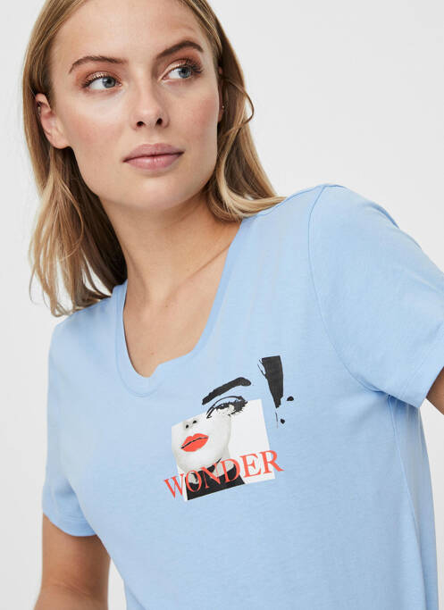 T-shirt bleu VERO MODA femme