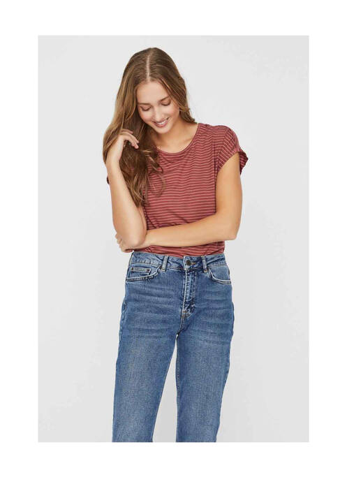 T-shirt rouge VERO MODA pour femme