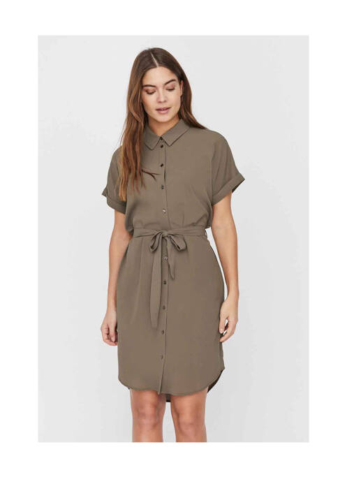 Robe courte gris VERO MODA pour femme