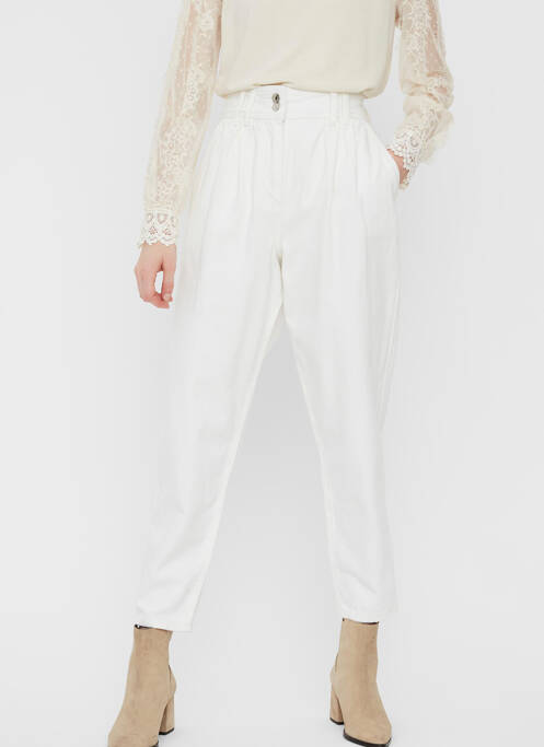 Pantalon 7/8 blanc VERO MODA pour femme