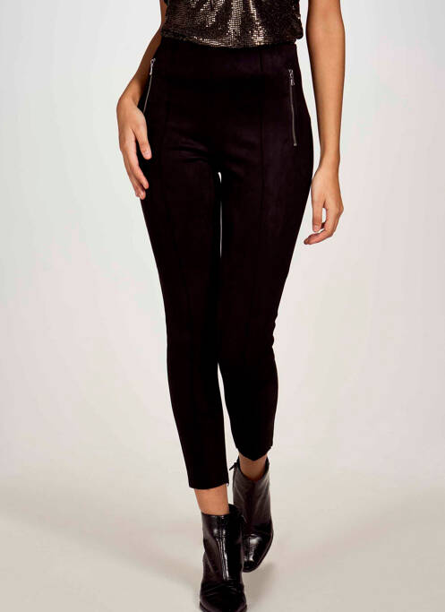 Pantalon slim noir VERO MODA pour femme