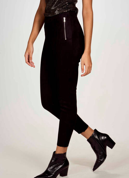 Pantalon slim noir VERO MODA pour femme