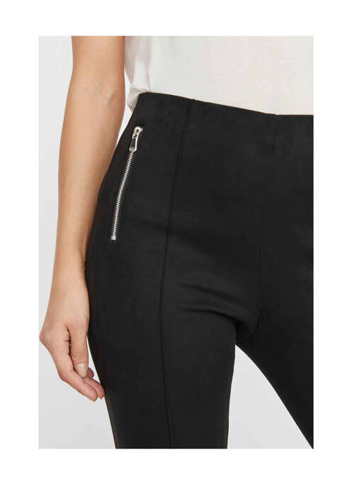 Pantalon slim noir VERO MODA pour femme