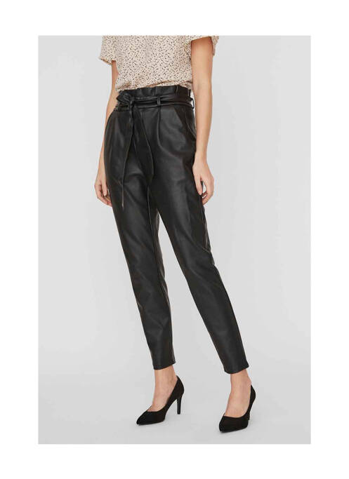 Pantalon slim noir VERO MODA pour femme