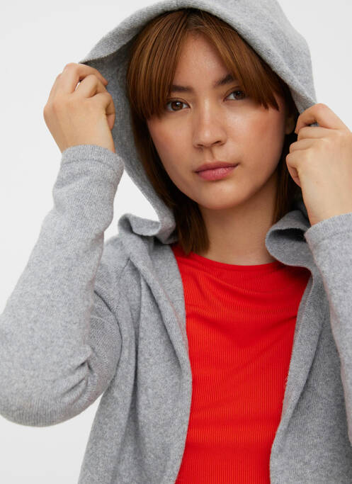 Gilet manches longues gris VERO MODA femme