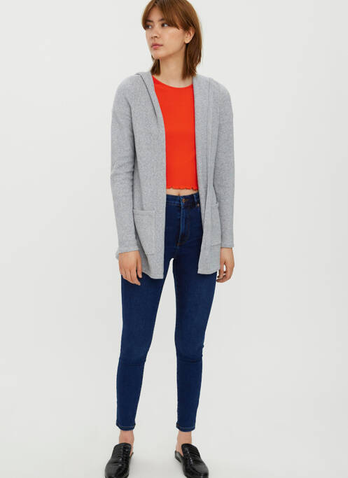 Gilet manches longues gris VERO MODA femme