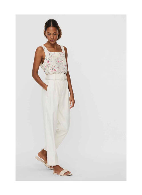 Pantalon flare beige VERO MODA pour femme