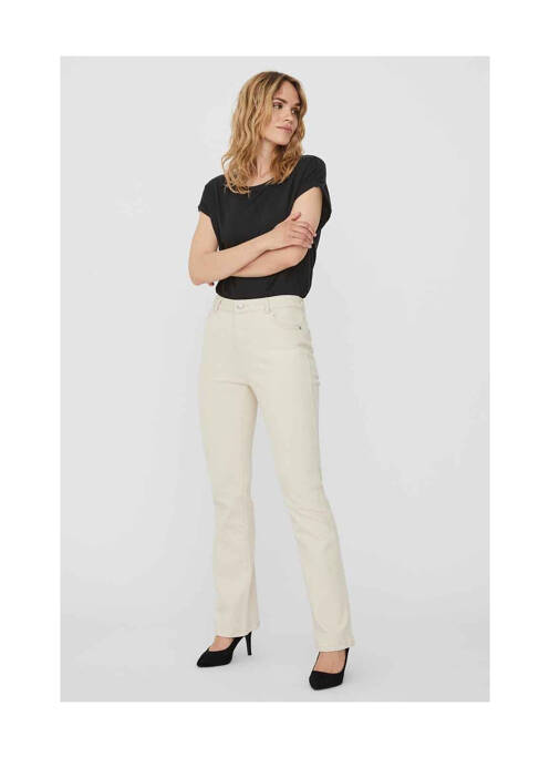 Jean coupe falre blanc VERO MODA pour femme