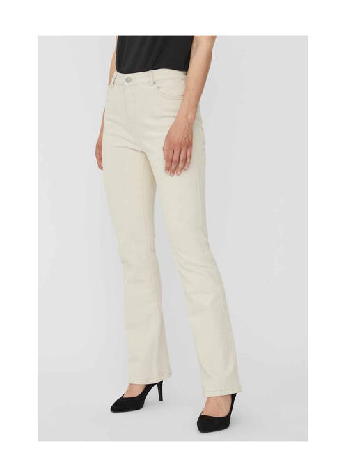 Jean coupe flare blanc VERO MODA pour femme
