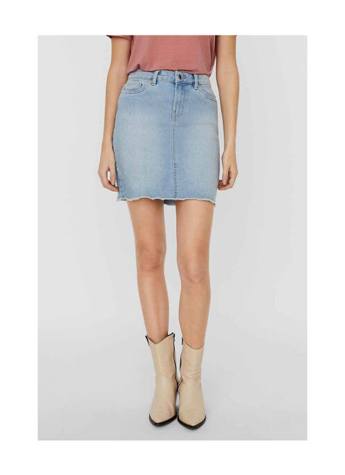 Jupe courte bleu VERO MODA pour femme