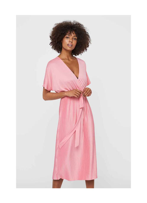 Robe longue rose VERO MODA pour femme
