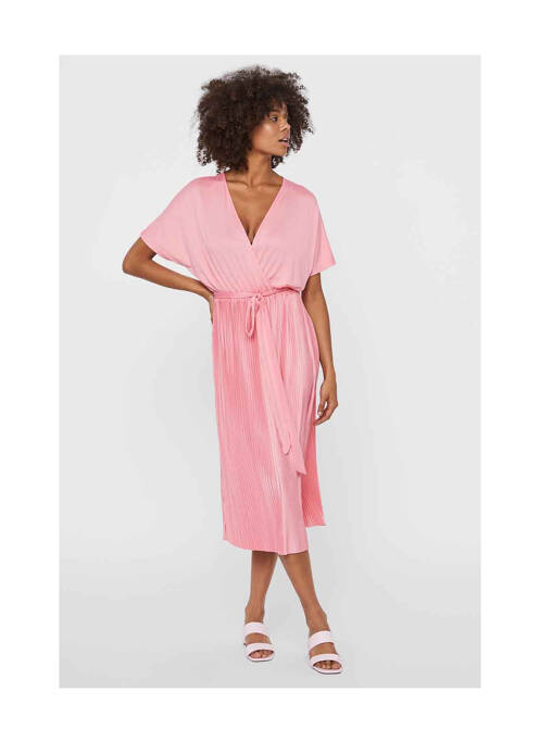 Robe longue rose VERO MODA femme