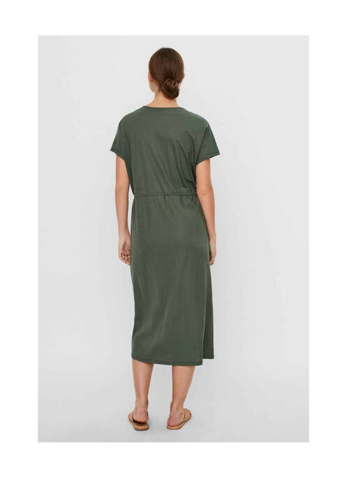 Robe longue vert VERO MODA pour femme