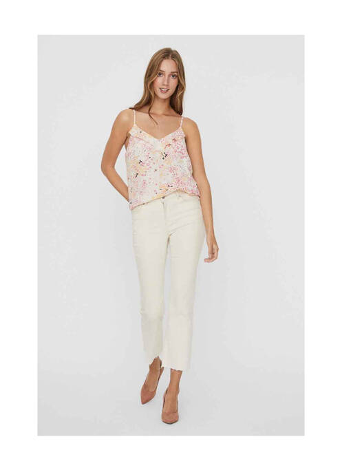 Débardeur beige VERO MODA pour femme