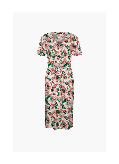 Robe mi-longue beige VERO MODA pour femme
