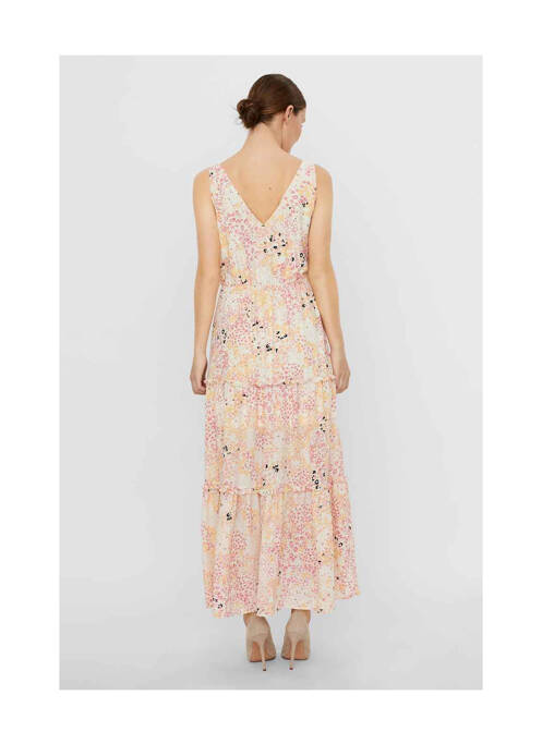 Robe longue beige VERO MODA pour femme