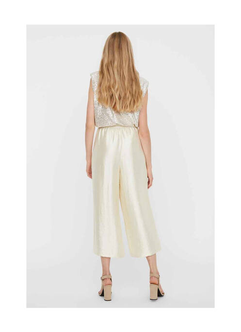 Pantalon 7/8 beige VERO MODA pour femme