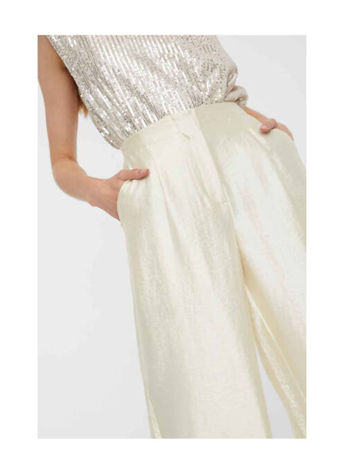 Pantalon 7/8 beige VERO MODA pour femme