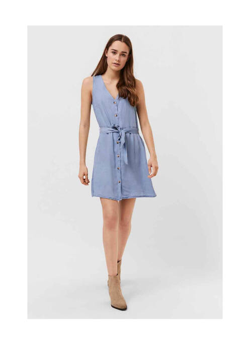 Robe courte bleu VERO MODA pour femme