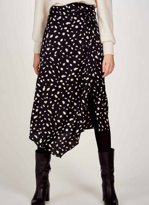 Jupe mi-longue noir VERO MODA pour femme