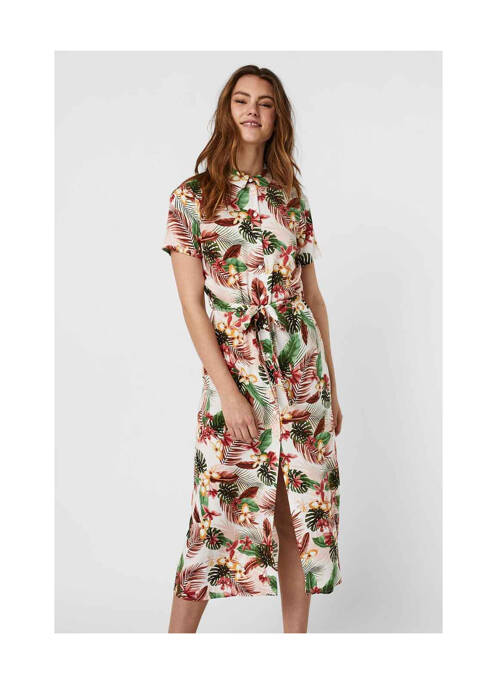 Robe longue beige VERO MODA pour femme