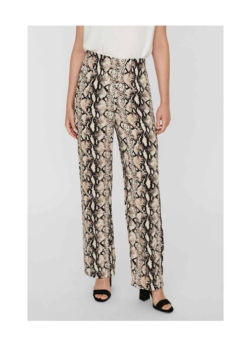 Pantalon droit beige VERO MODA pour femme