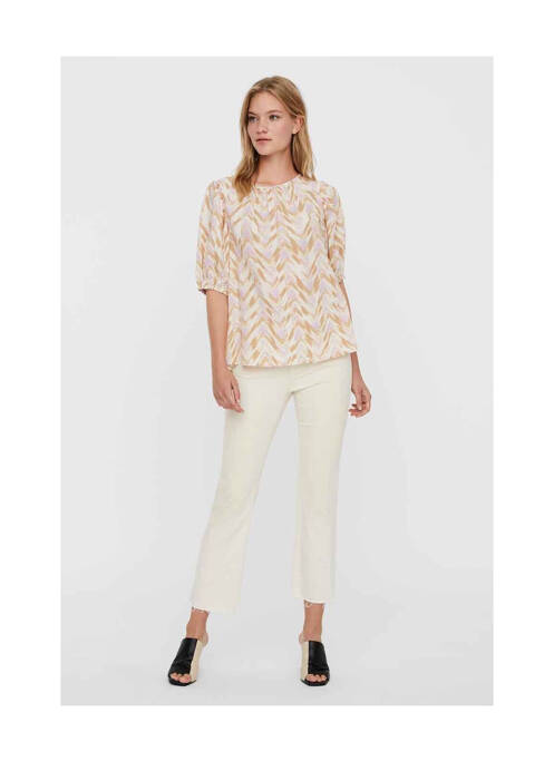 Blouse beige VERO MODA pour femme