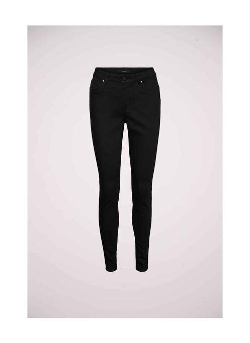 Pantalon slim noir VERO MODA pour femme